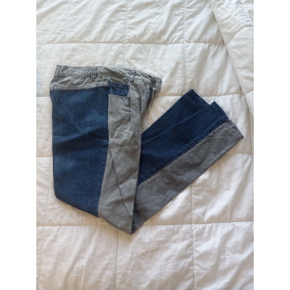 Vintage Women's Size 5/6 Seruchi Two-Toned Jeans (Adjusted Waist)